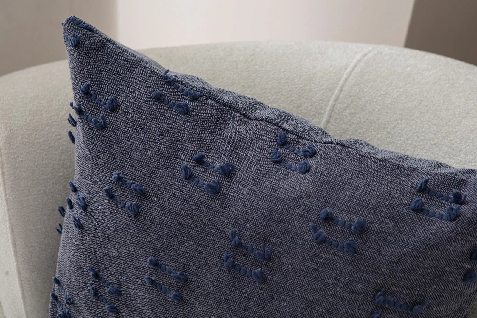 Jastëkë mbulesë, ngjyrë kaltër, Evila Originals, Tuffet - v8