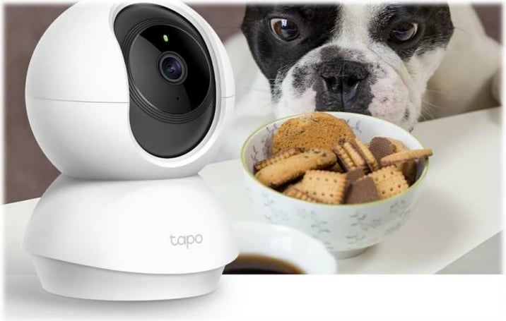 Kamerë IP, TP-Link, Tapo C200, 1080p, zbulim lëvizje, audio dykahëshe, microSD deri 128GB, e bardhë