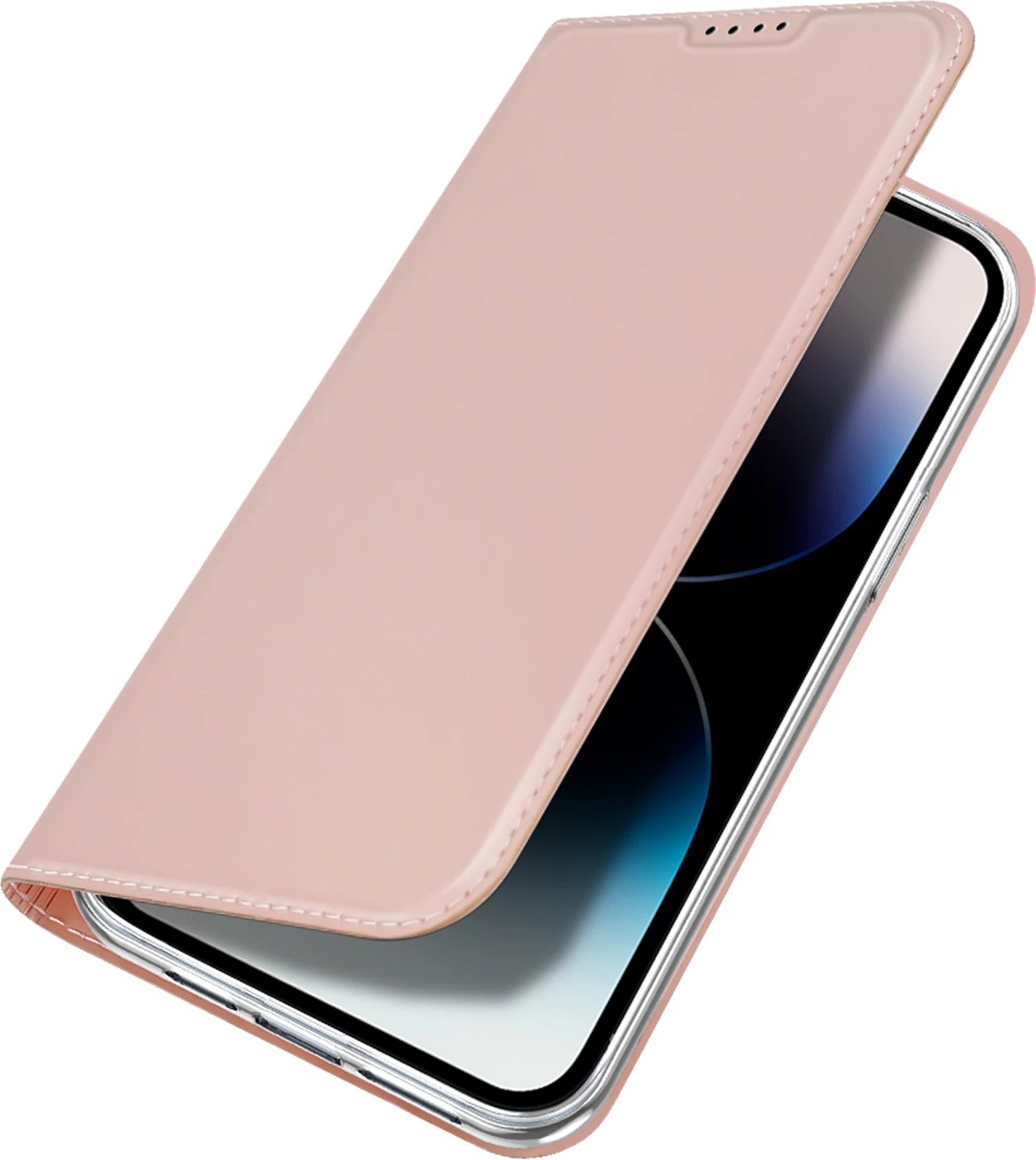 Mbështjellës Dux Ducis Skin Pro për iPhone 15 Pro Max, me xhep kartelash, rozë