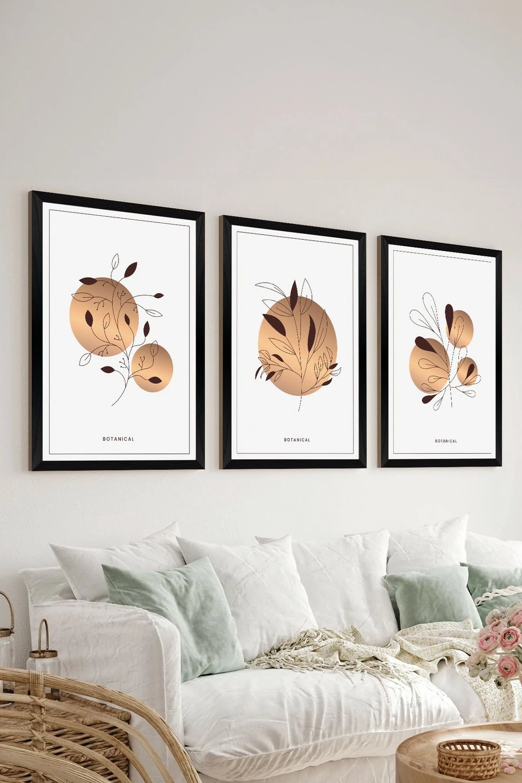 Set pikturash dekorative (3 copë), Wallity, Artsycllct23