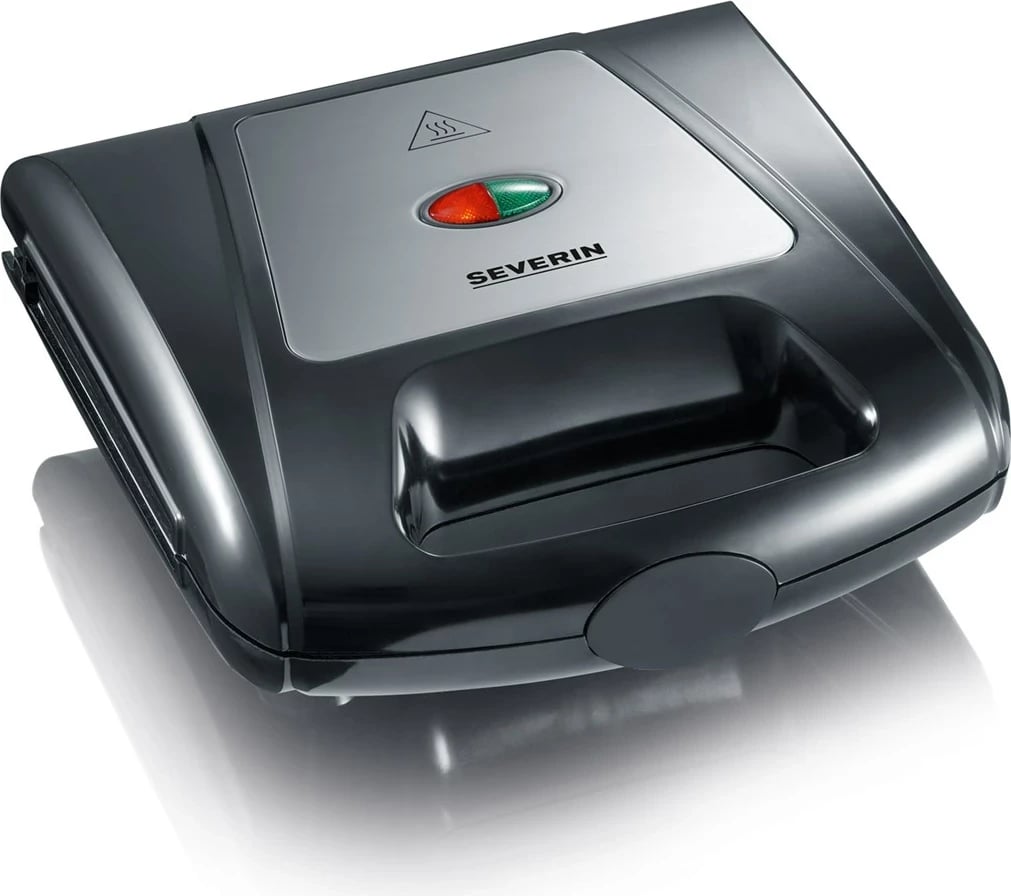 Aparat për vafla Severin SA2968, 1000 W, i zi/krom, për 2 vafla