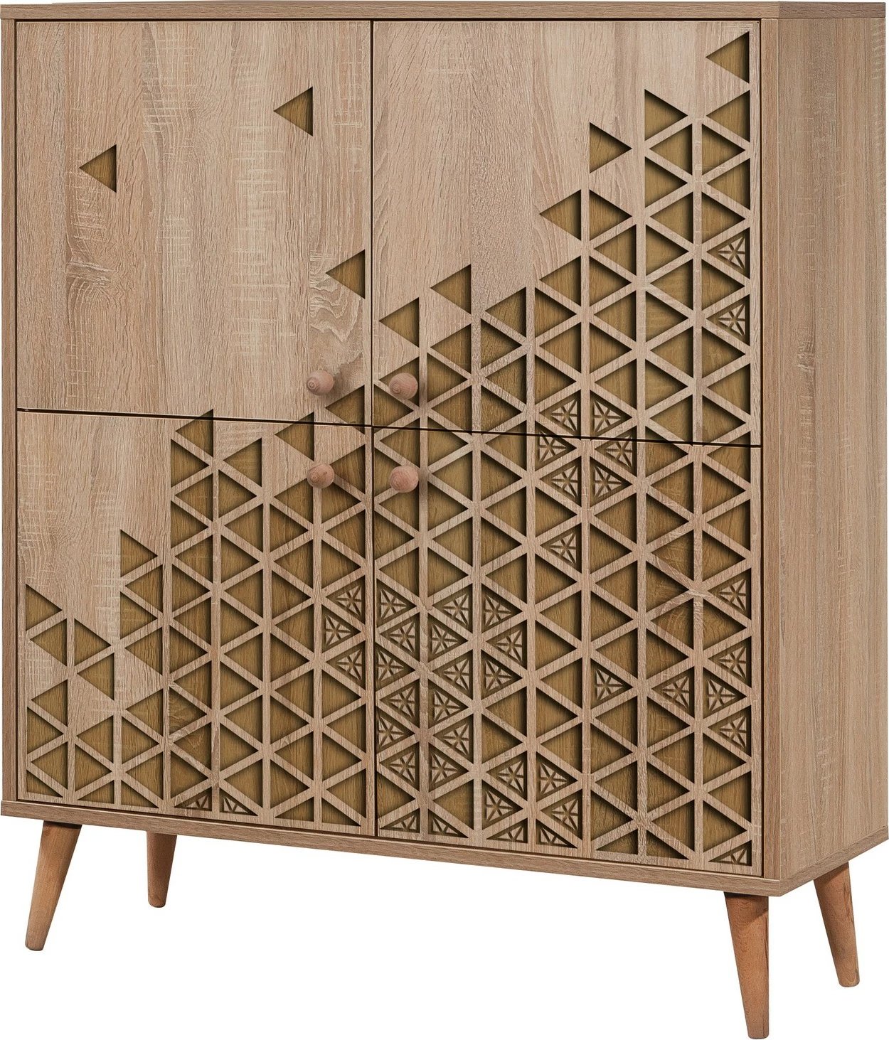 Dollap multifunksional Hanah Home, Multilux-120, ngjyrë lisi Sonoma