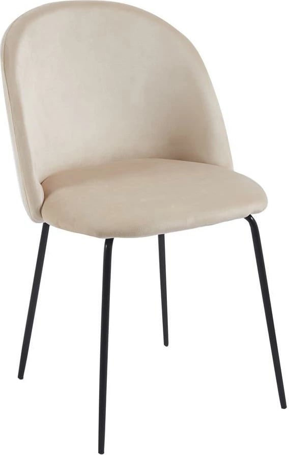 Karrige metalike Nextdeco Iris, H77x48x52cm, Bezhë