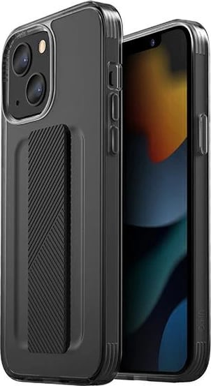 Mbështjellës UNIQ Heldro për iPhone 13, me rrip FlexGrip, Gri