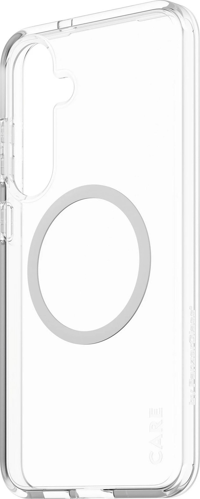 Mbështjellës PanzerGlass CARE Flagship Case transparent për Samsung Galaxy S25 Plus, QI, i bardhë