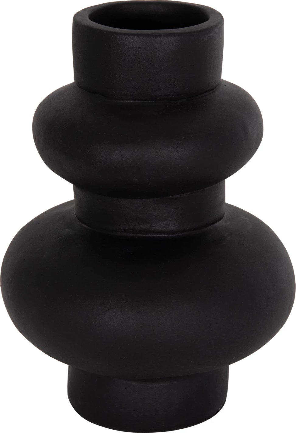 Vazo dekorative tavoline LEMA, terrakotë e zezë, FH4664.01M, 22x29cm