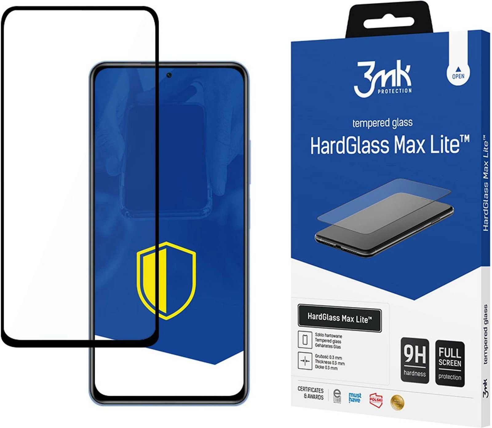 Xham mbrojtës 3mk HardGlass Max Lite për Xiaomi Mi 11i 5G, Transparent