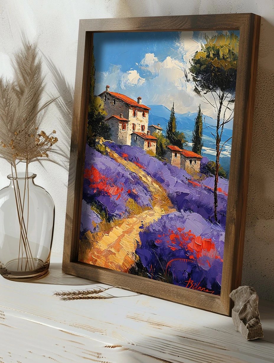 Pikturë dekorative me kornizë MDF, shumëngjyrëshe, Wallity, GE171-L