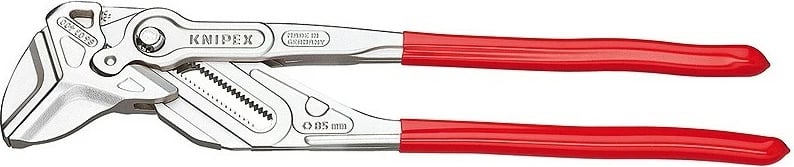 Klleshë Knipex 400mm, dorezë plastike, krom-vanadium, e kuqe
