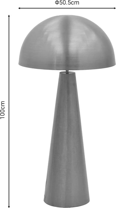 Llambë dyshemeje Jandie, metal i artë, D50.5x100cm