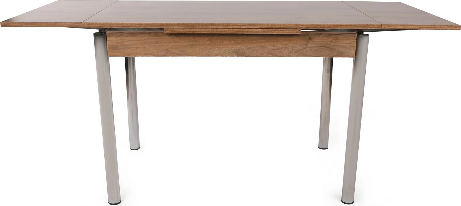 Tavolinë ngrënieje me zgjatje, ngjyrë arre dhe argjendi, Polo - 1308