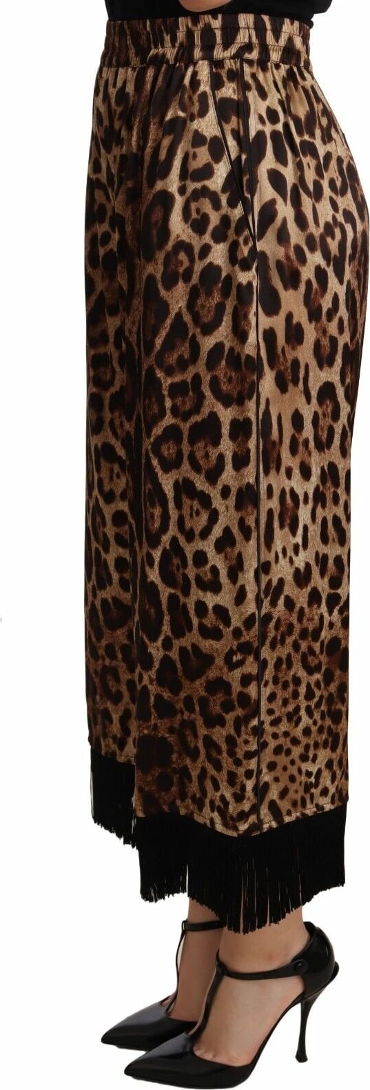 Pantallona për femra Dolce & Gabbana, të kafta / të zeza 