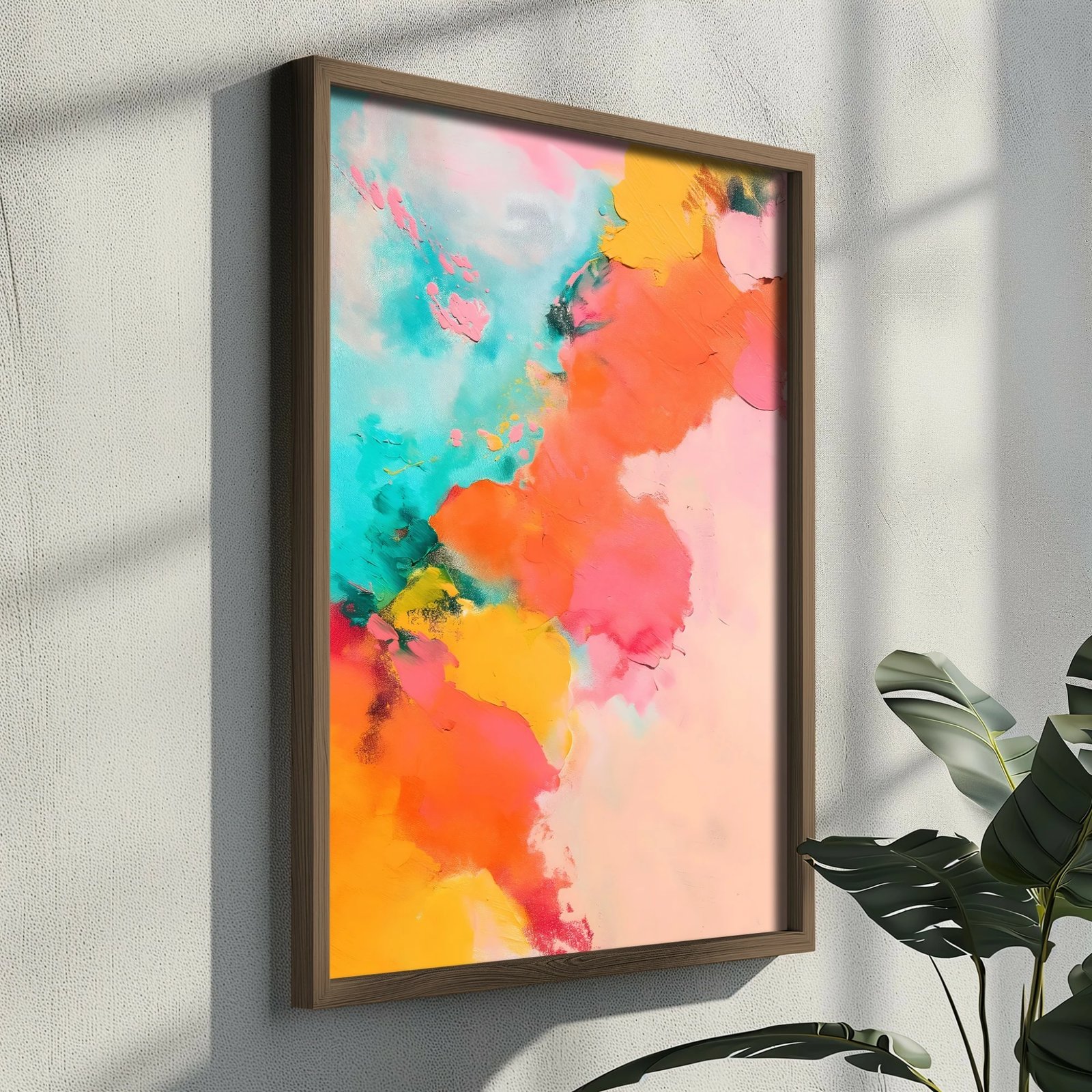 Pikturë dekorative me kornizë MDF, shumëngjyrëshe, Wallity GE173-L