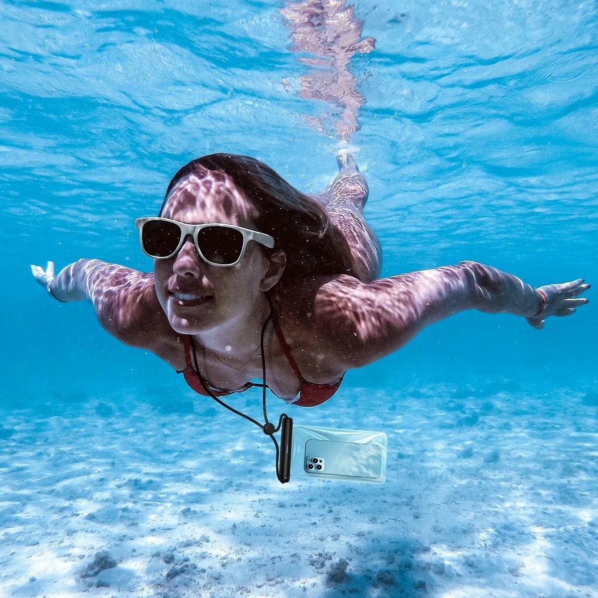 Mbështjellës Baseus FMYT000001 për celular, i papërshkueshëm nga uji, i zi