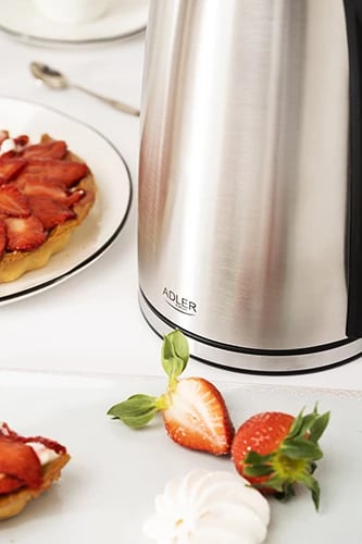 Ujëvalës elektrik, Adler, AD 1340, 1.7L, ekran LCD, rregullim temperature 40–100°C, inox