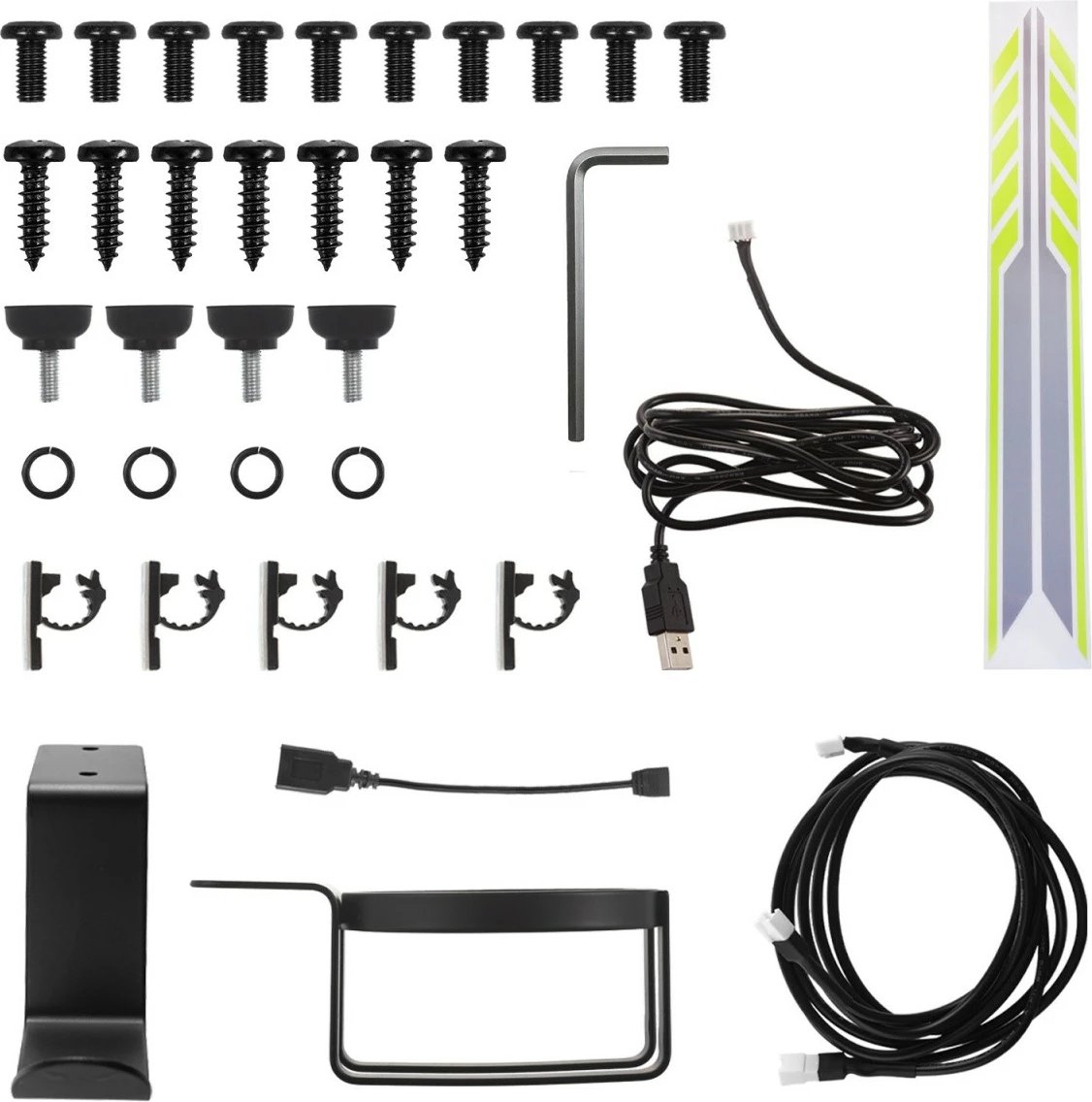 Tavolinë gaming, Maclean NanoRS RS102, 120x60 cm, LED RGB, e zezë