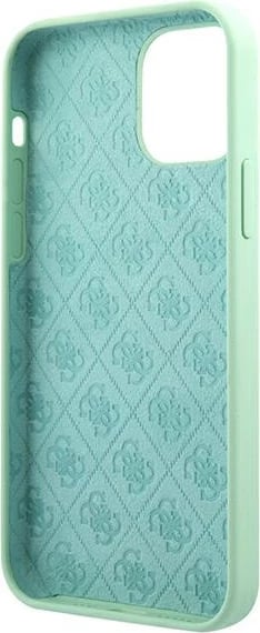 Mbështjellës Guess GUHCP12MLSLMGGN për iPhone 12/12 Pro 6.1", silikon, e gjelbër