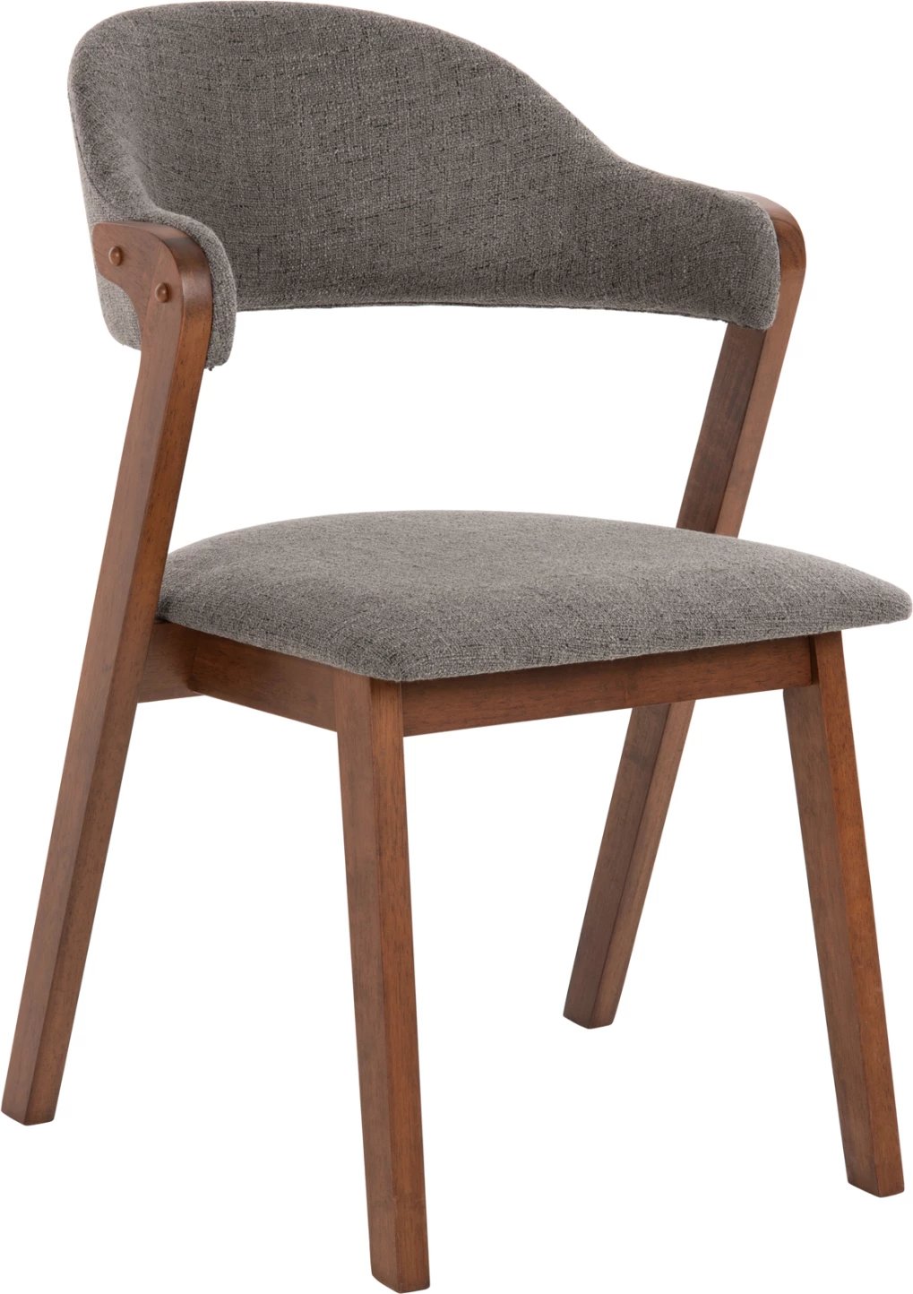 Karrige për ngrënie RIDER FH9734.01 dru gome ngjyrë arre-gri pëlhurë 59x59x83Hcm., set prej 2 copë