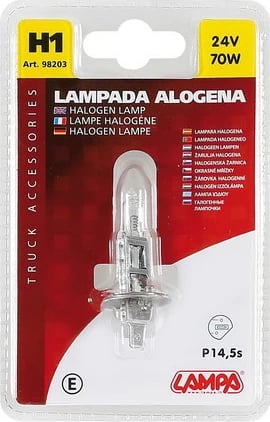 Lampa H1 24v 70w P14,5s Blister