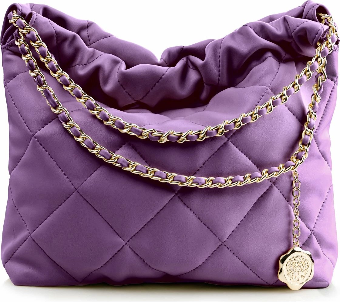 Çantë shpatulle ngjyrë vjollcë, Vince Camuto, Milan