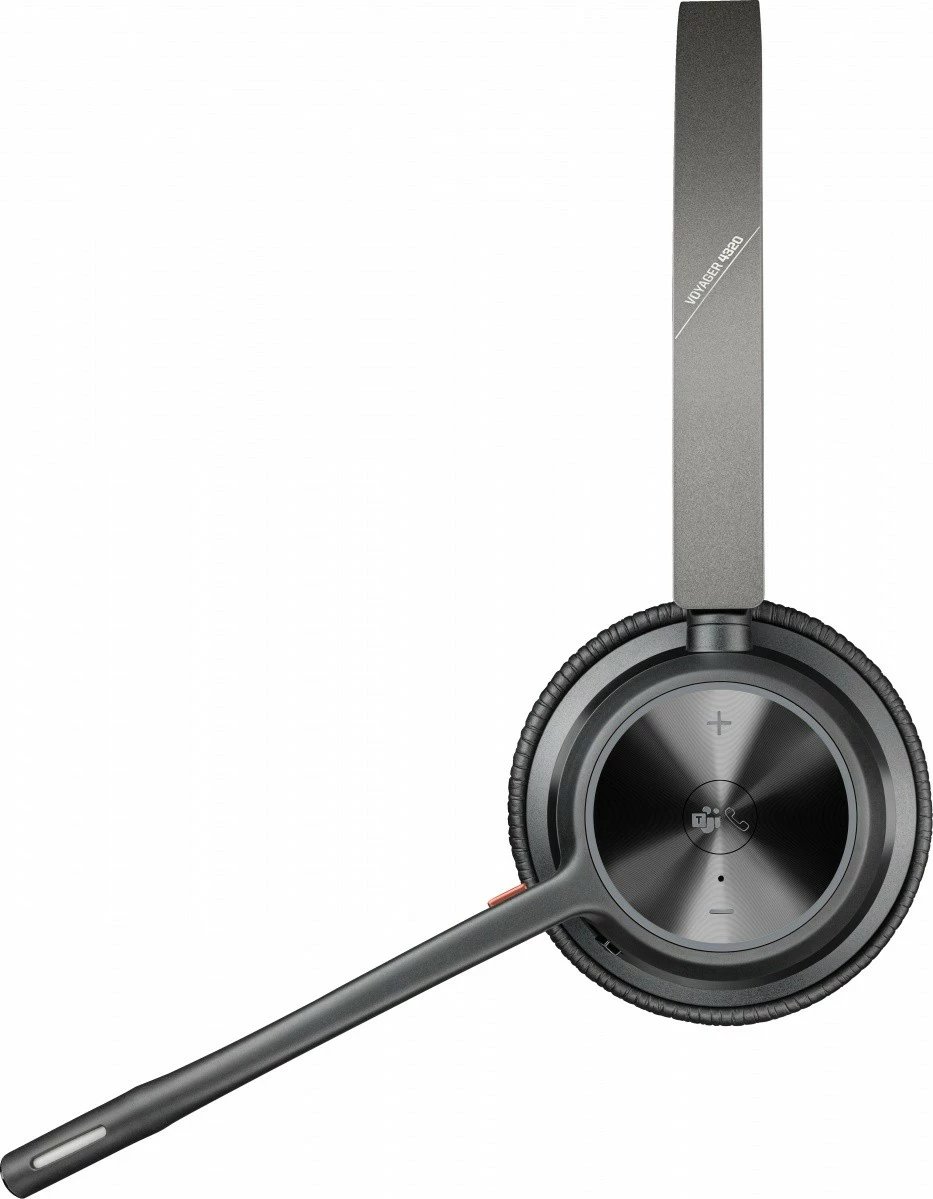 Kufje Poly Voyager 4320 MS Certified me USB-A + BT700 dongle, e zezë
