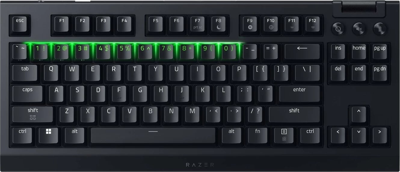 Tastierë mekanike Razer BlackWidow V4 Tenkeyless HyperSpeed, RGB, wireless/wired, US, e zezë