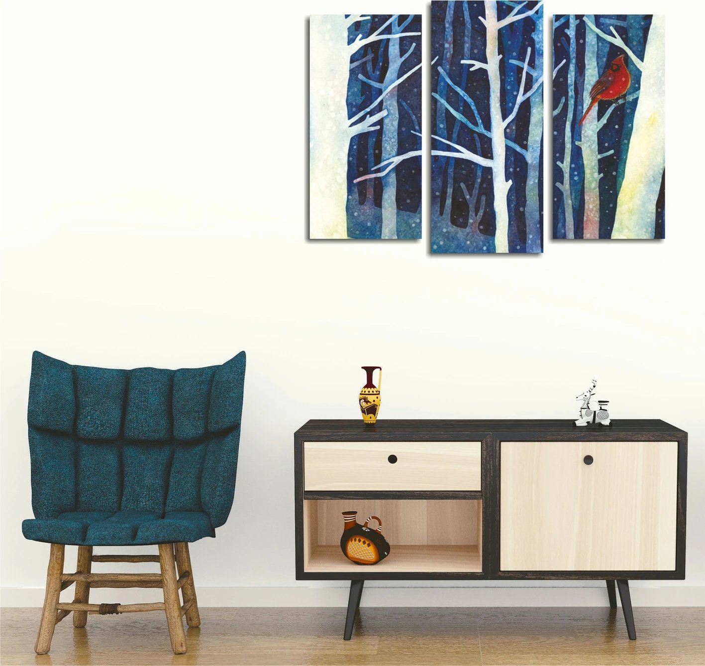 Pikturë dekorative në kanavacë (3 copë), Wallity, UC93