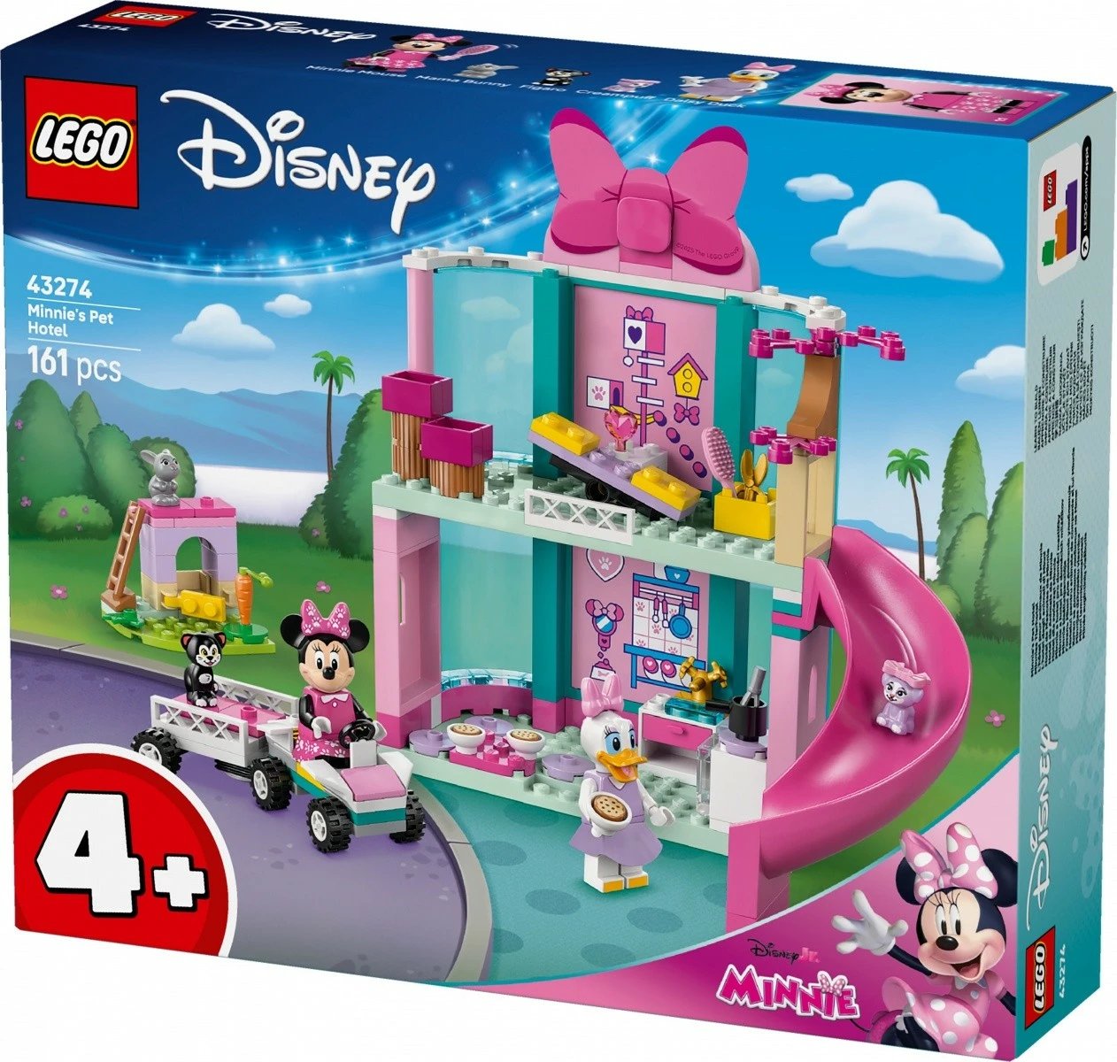 Set ndërtimi LEGO Disney Minnie Animal Hotel 43274, 161 pjesë, për fëmijë 4+