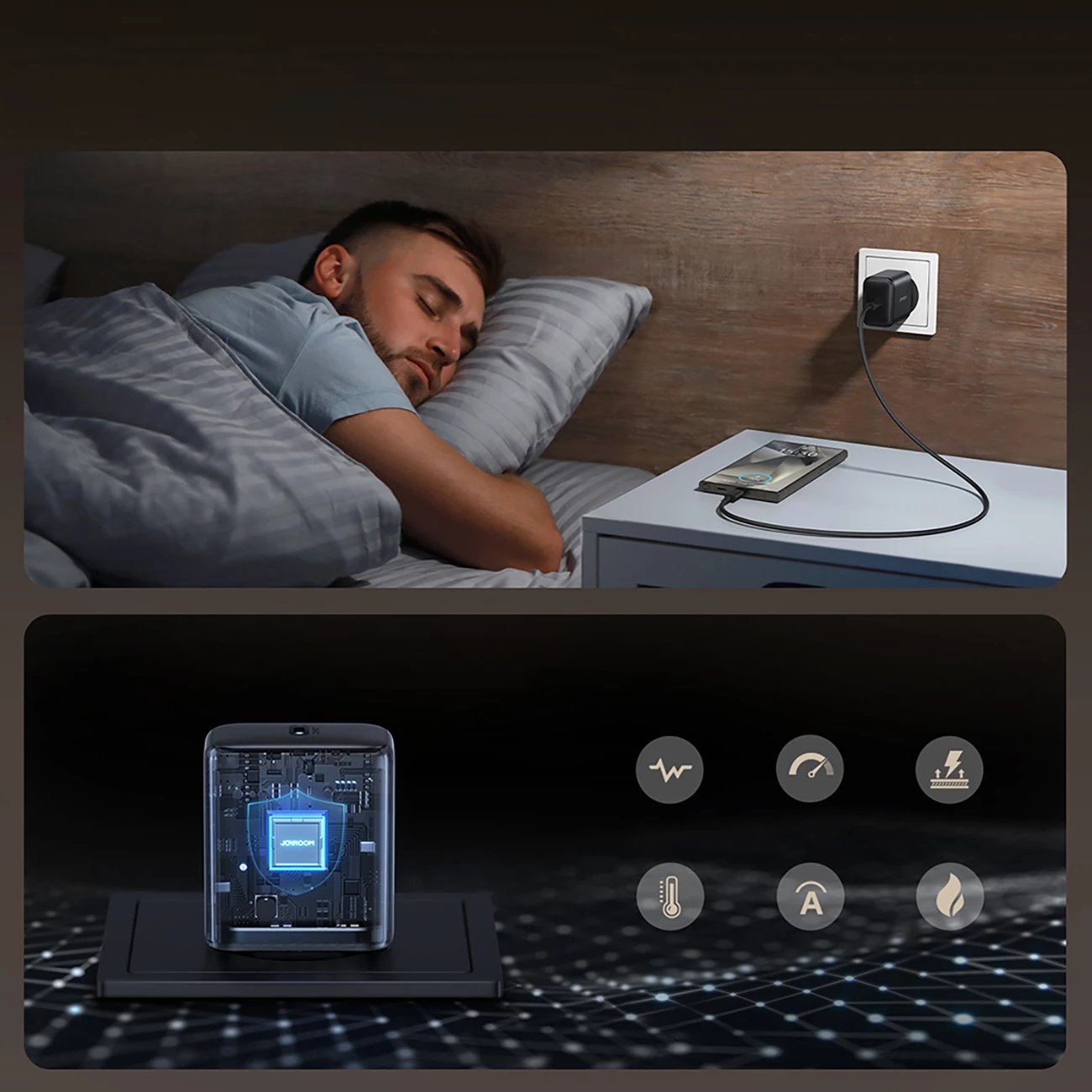 Karikues muri Joyroom JR-TCG13, 45W, GaN, USB-C, i zi