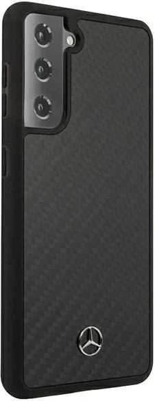 Mbështjellës Mercedes MEHCS21MRCABK Dynamic Line për Samsung Galaxy S21+, i zi, hardcase