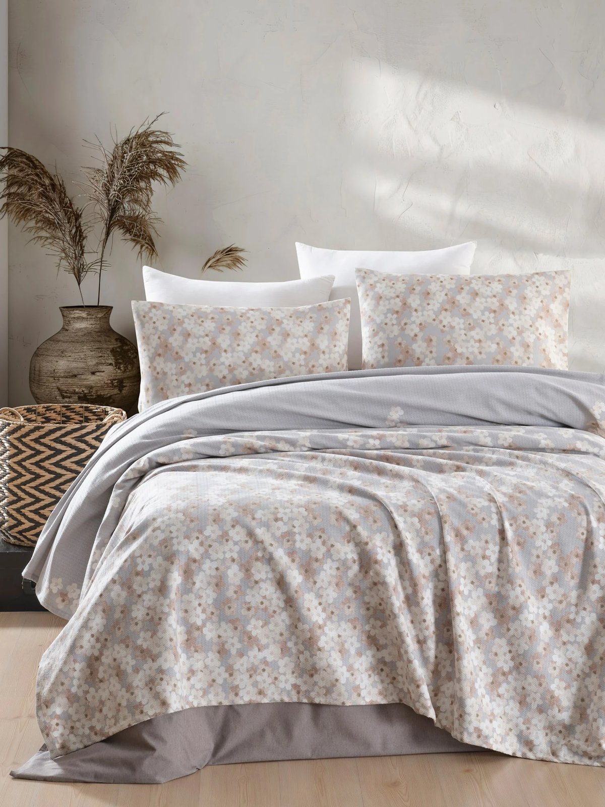 Set pike teke L'Essentiel Linge de Maison, Piti Yaprak, ngjyrë rozë e zbehtë