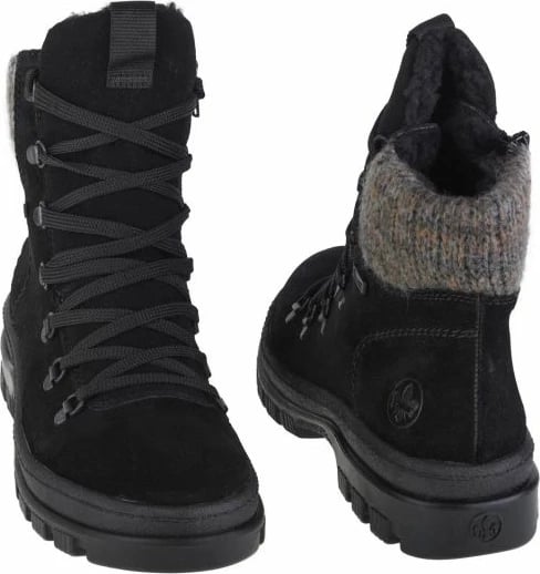 Çizme për femra Rieker, të zeza