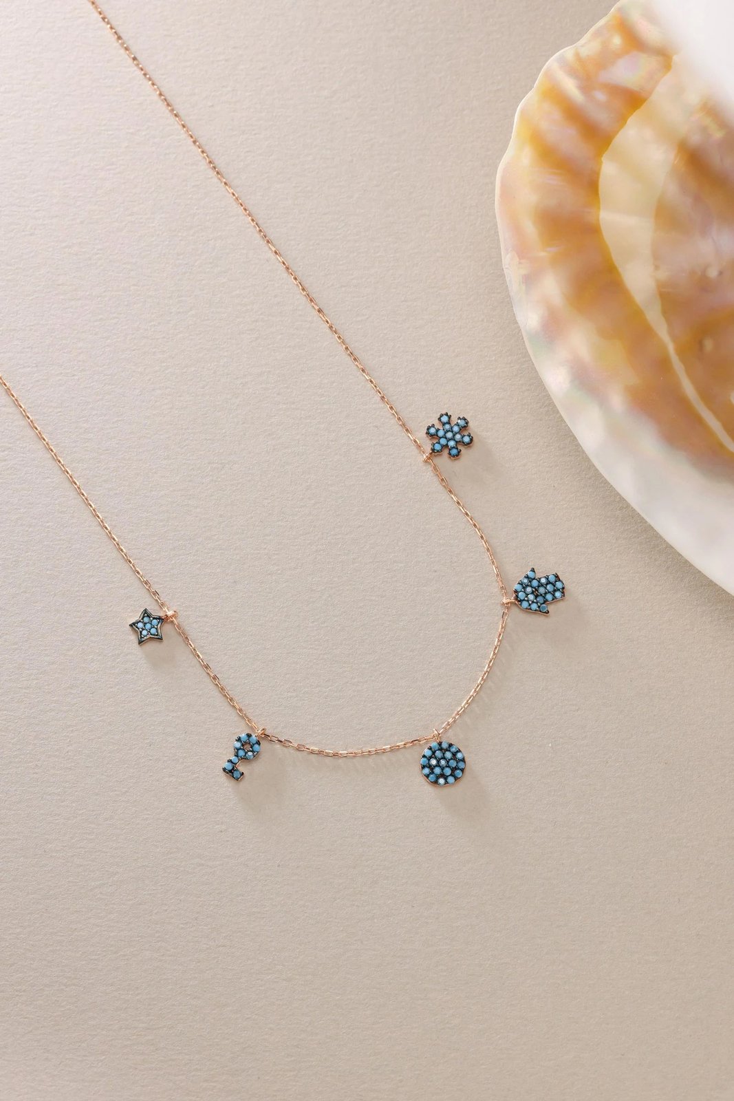 Qafore argjendi Jumeon, ngjyrë rozë e kaltër, NRZ999824