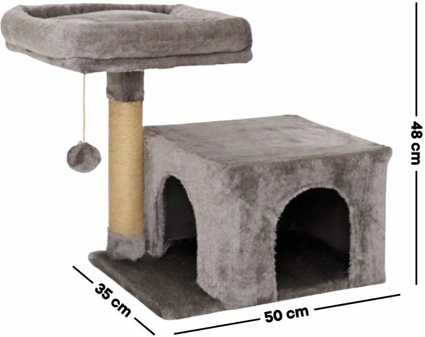 Shtëpi për mace, Paws & Whiskers, Cairo, ngjyrë antracit