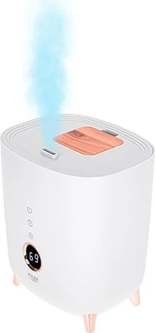 Lagështues ajri ultrasonik, Adler, AD 7972, 4L, 35 m2, LED display me butona prekje, aromaterapi, timer, i bardhë