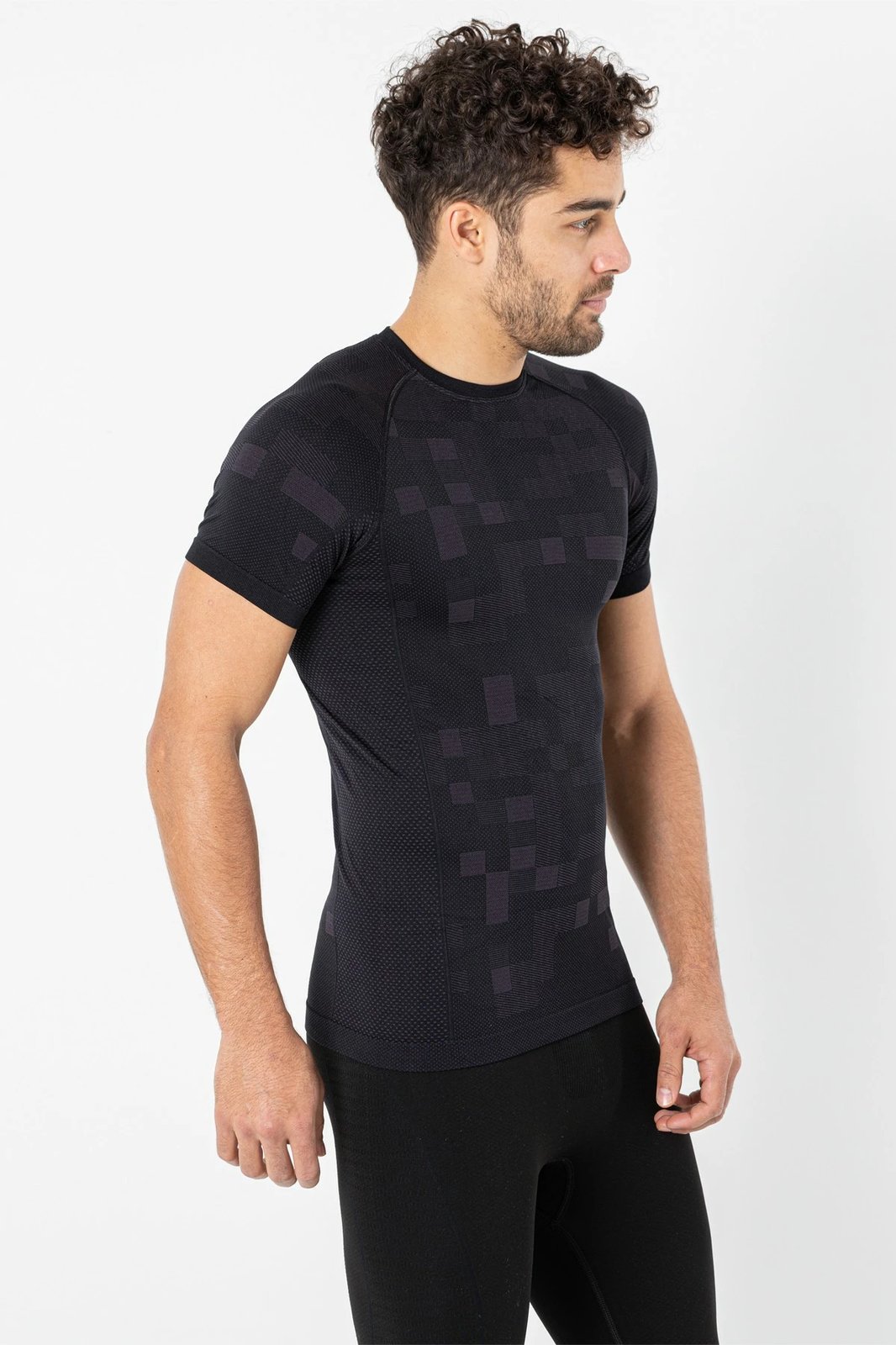 Bluzë sportive për meshkuj Jumeon, e zezë/gri, 001-001358007