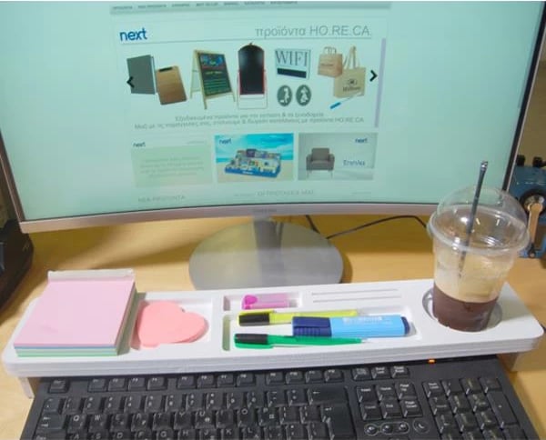 Mbështjellës tastiere NEXT për PC, 55x12x2.8cm, Bardhë