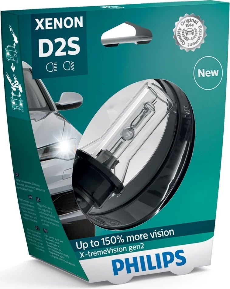Dritë kokaresh Philips Xenon X-tremeVision gen2, 35 W, e bardhë