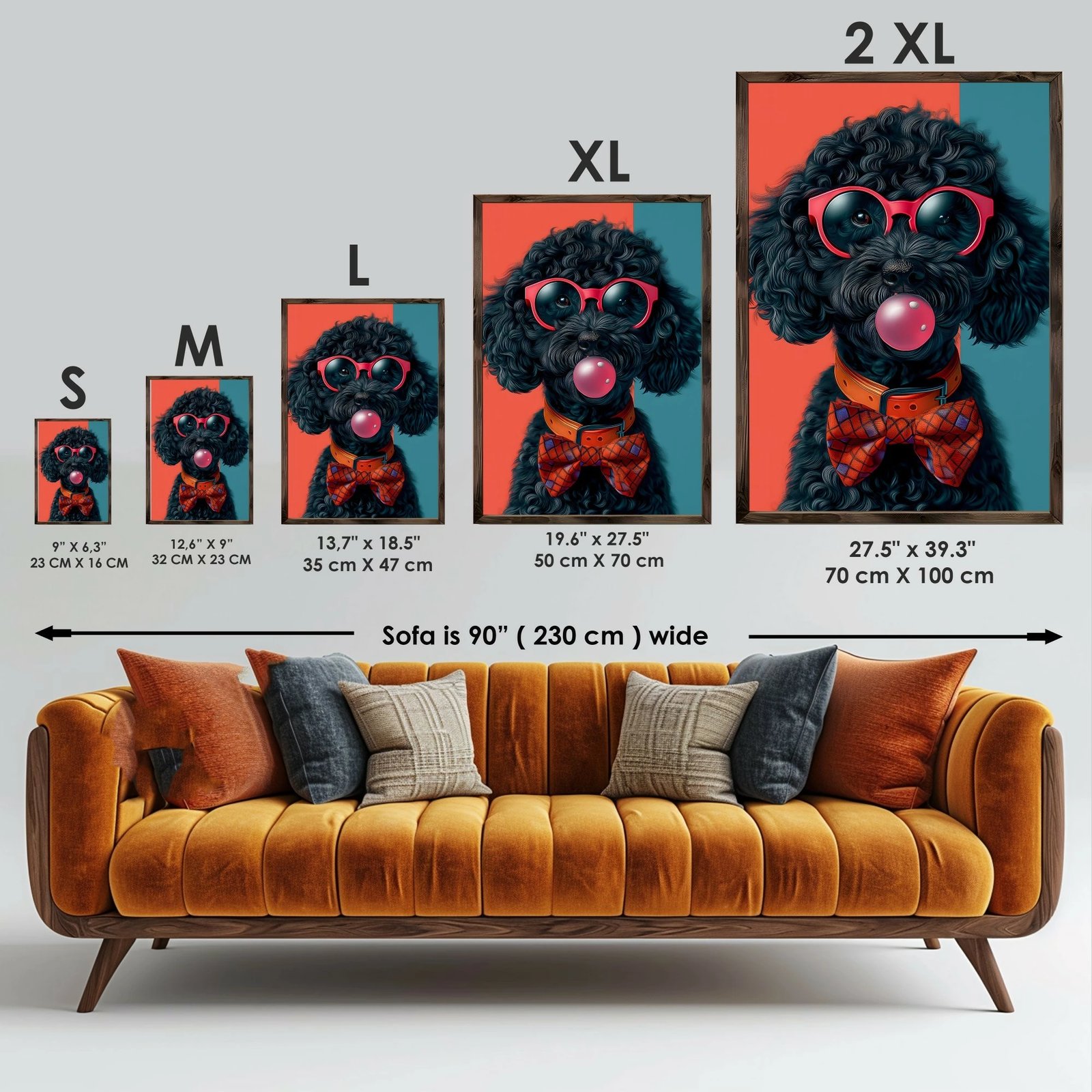 Pikturë dekorative me kornizë MDF Wallity, GE201-L