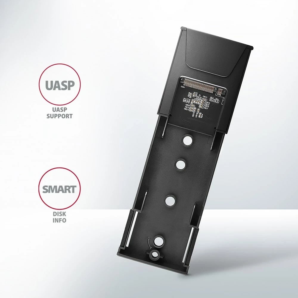 Kasë AXAGON EEM2-GTS2 për SSD M.2, USB Type-C, Alumini