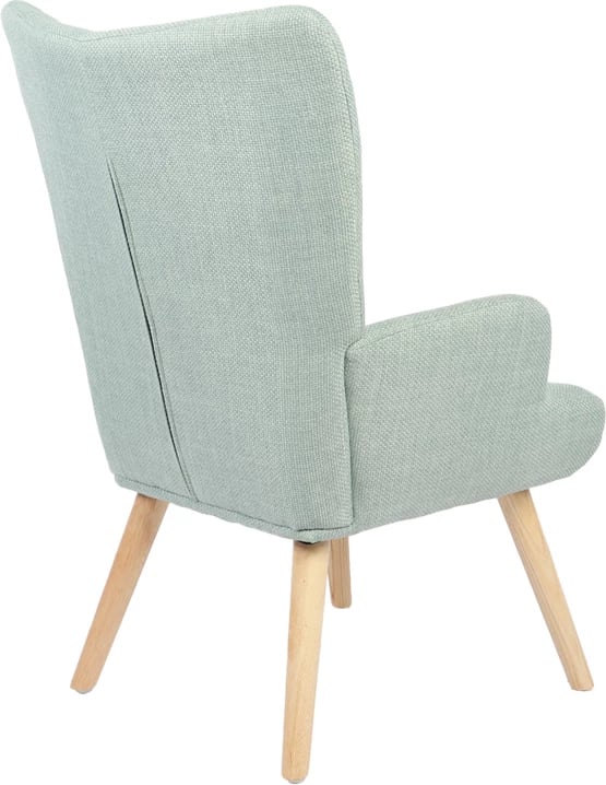 Fotel Gerlina, material mente, këmbë ngjyrë natyrale, 71x64x94cm