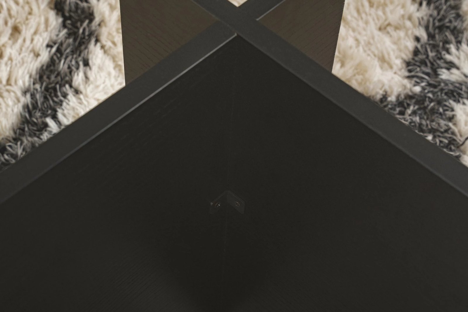 Tavolinë kafeje Nordure, xham - dru i zi