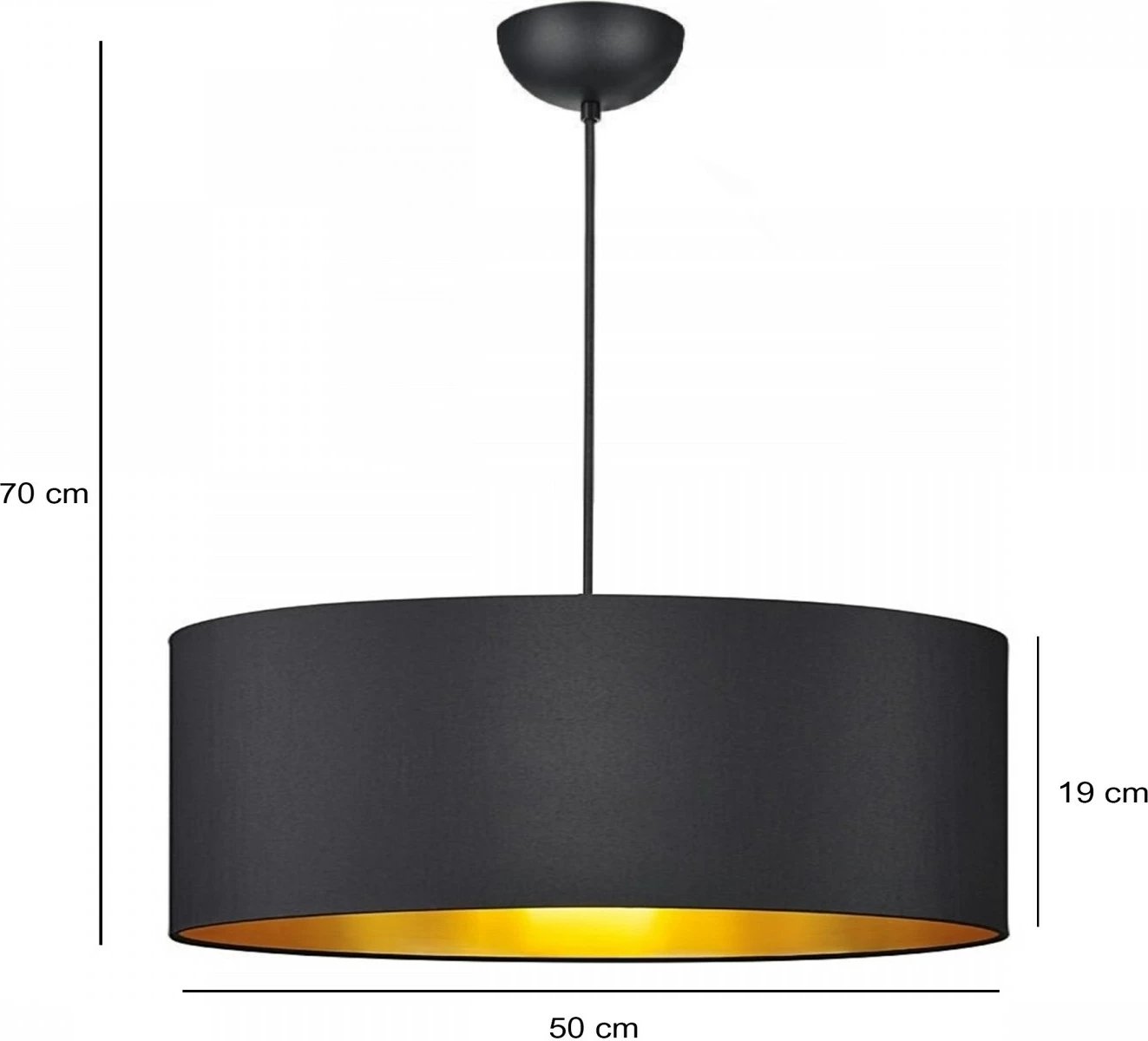 Llambë tavani Opviq, e zezë dhe ari, AYD-3533