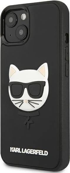 Mbështjellës Karl Lagerfeld Ikonik 3D Rubber për iPhone 13 mini, 5.4", i zi