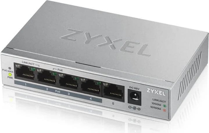 Switch Zyxel GS1005HP, i bardhë