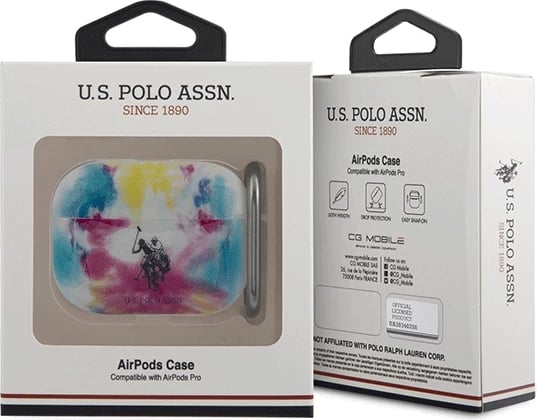 Mbështjellës U.S. Polo Assn. USACAPPCUSML për AirPods Pro, Tie & Dye, shumëngjyrësh