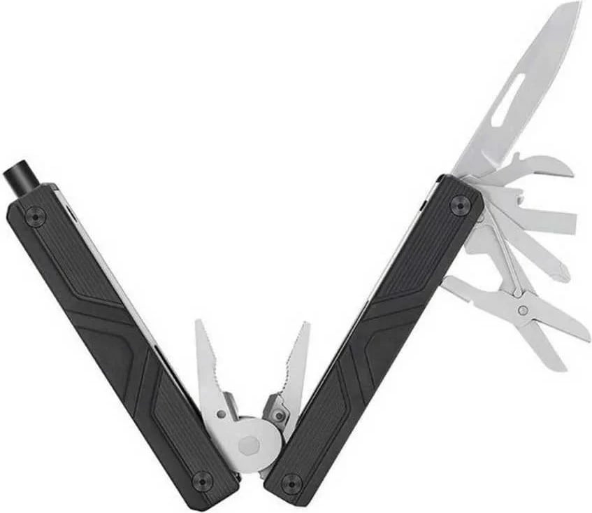 Multitool NEXTOOL GEMINI 13-in-1 me kaçavidë elektrike, çelik inox