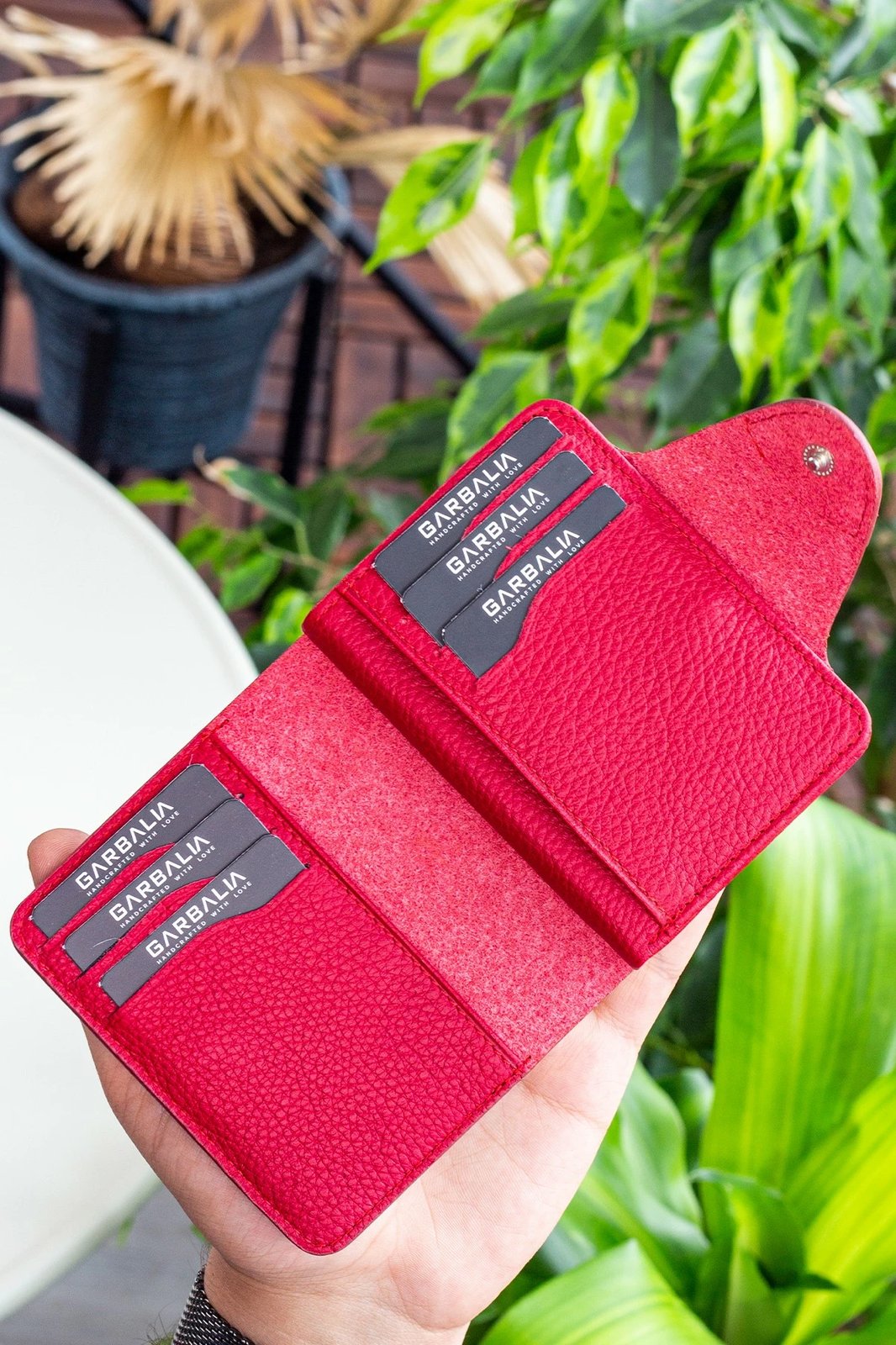 Mbajtëse kartelash Zoozie Bags, Luzern, e kuqe