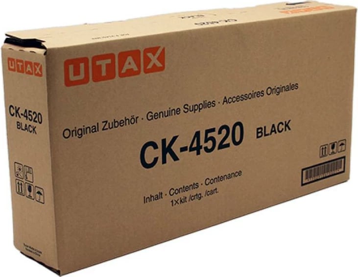 Toner, Utax CK-4520 (1T02P10UT0), origjinal, rendiment 9,750–23,700 faqe, i zi