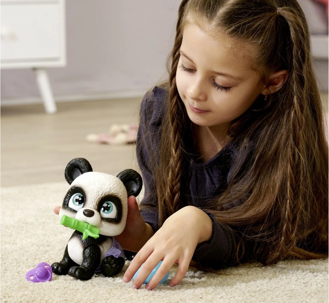 Lodër figurine Pamper Petz Panda, JADA TOYS, 15 cm, set me surpriza